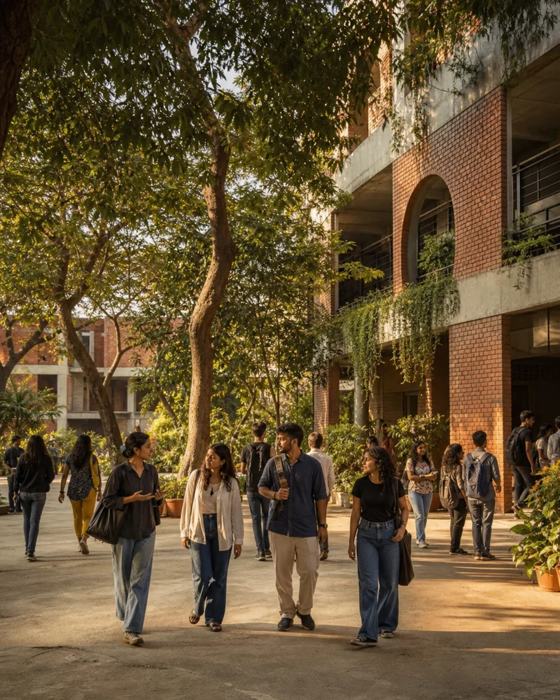 A campus gathering